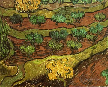  iv - Olivos contra la ladera de una colina Vincent van Gogh